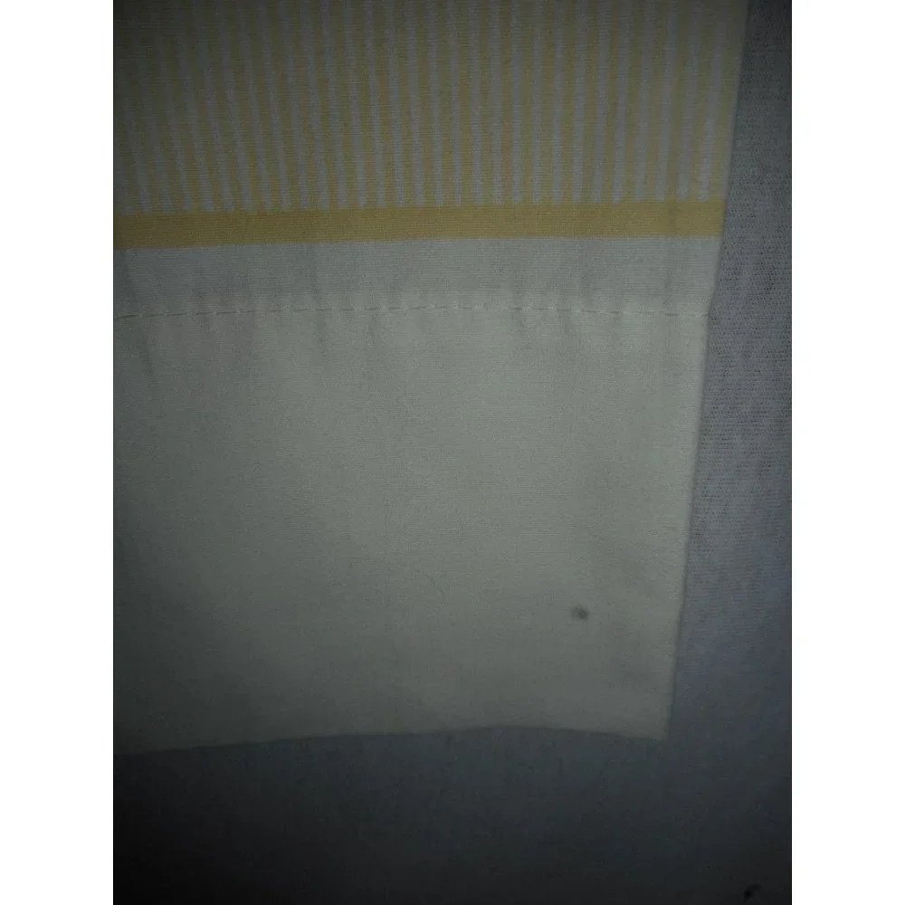 2 Vintage Wamsutta yellow striped pillowcases